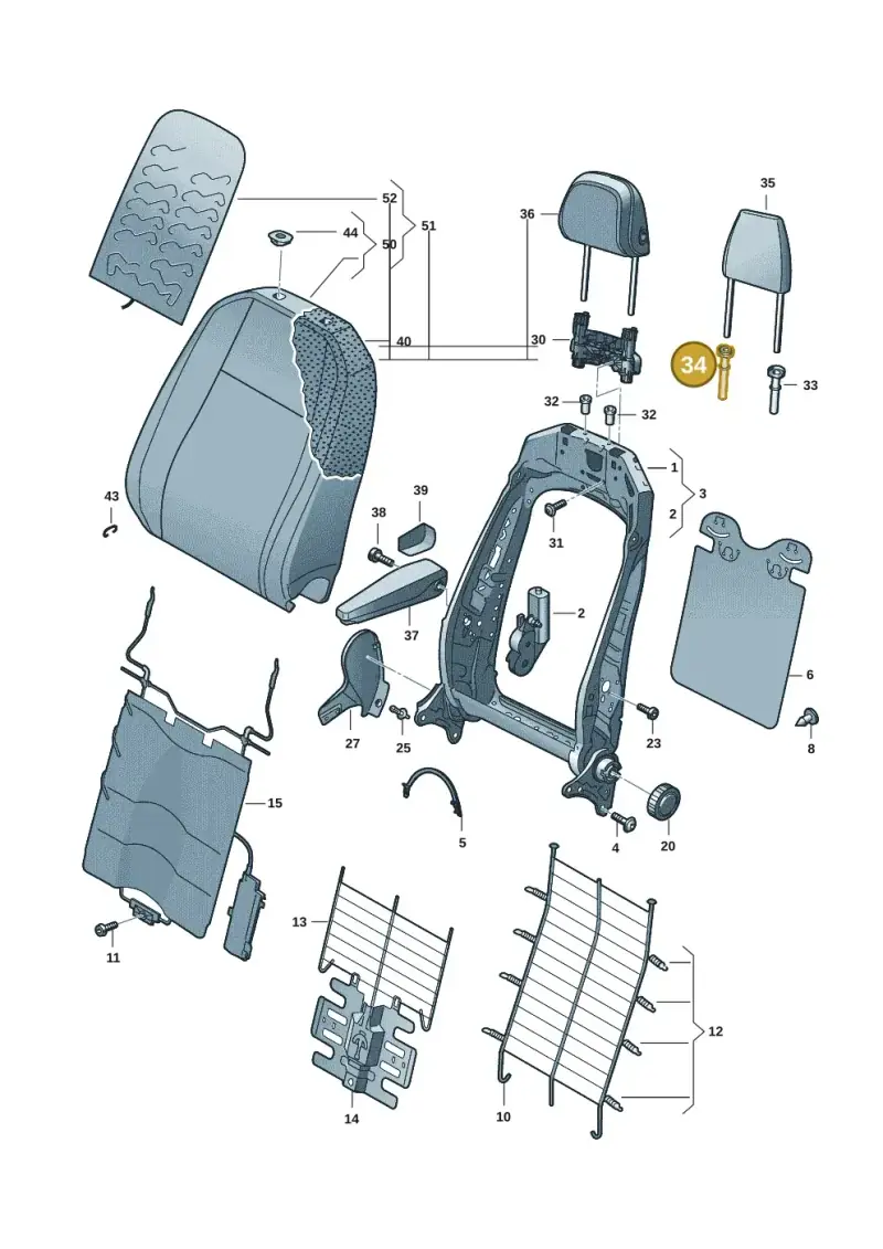 8W0881920E — Volkswagen ID.4 Pro (2020-2023) diagram 11a881500, position 34