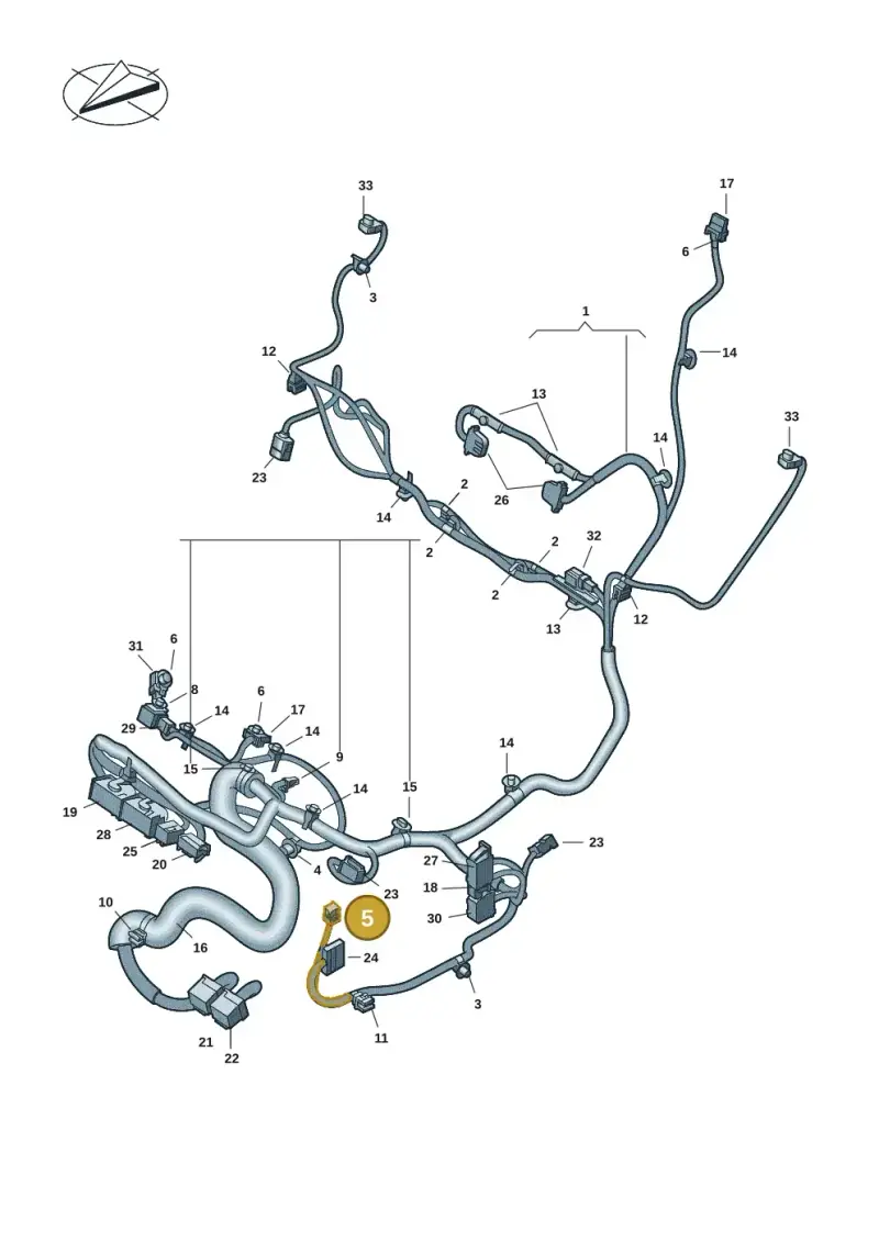 8W0971636A — Volkswagen Multivan (2021-) diagram 7t0972250, position 5