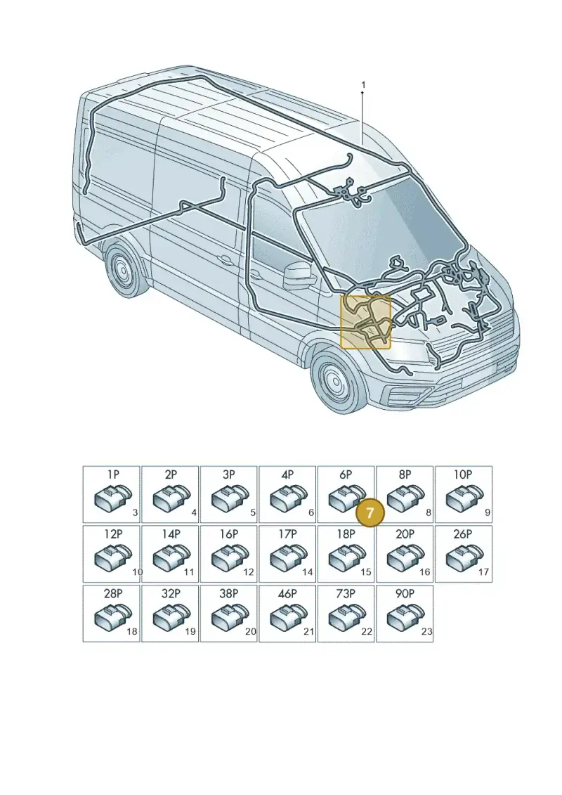 8W0971636D — Volkswagen E-Crafter 35 (2018-2024) diagram 806971810, position 7