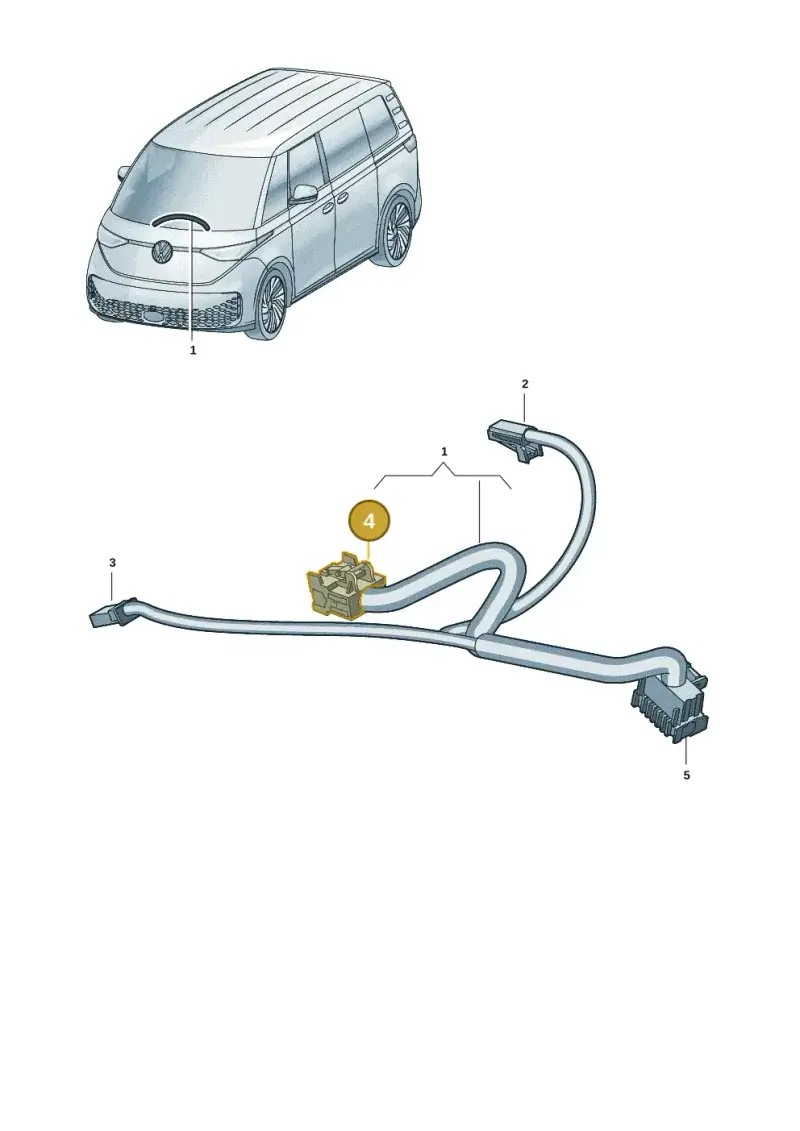 8W0972112 — Volkswagen ID.Buzz (2022-) diagram 15a972100, position 4