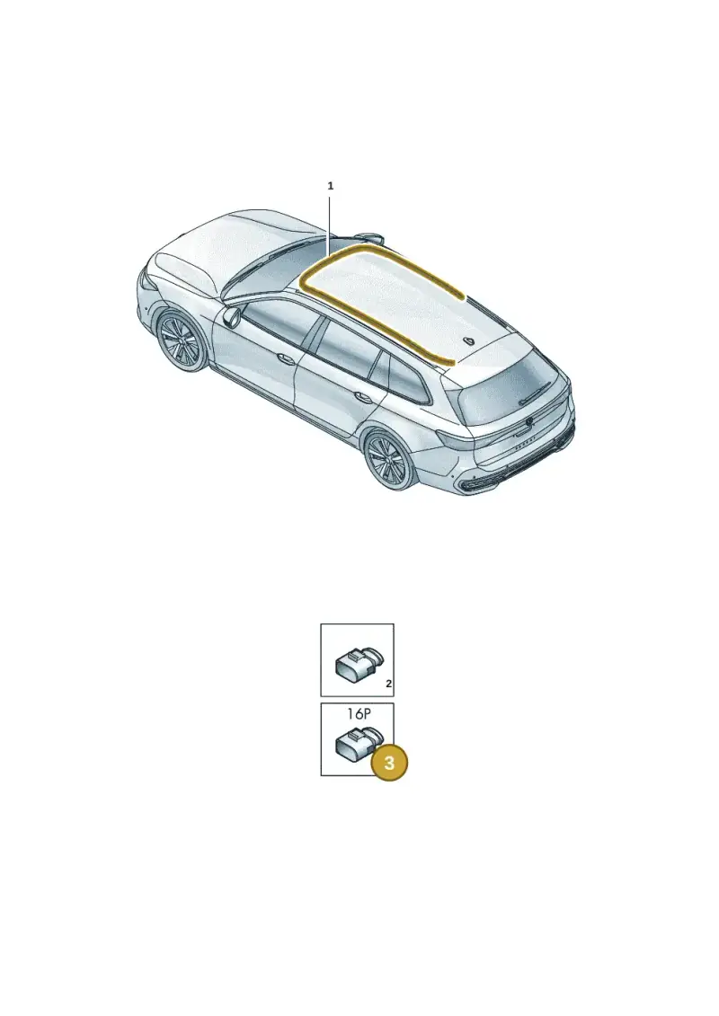 8W0972416 — Volkswagen Passat estate (2023-) diagram 3j0972400, position 3