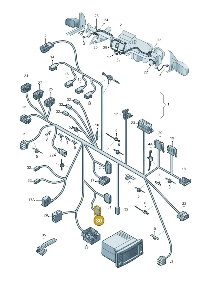 8X0035447B — Volkswagen Amarok twin cab (2022-) diagram 683971830, position 30