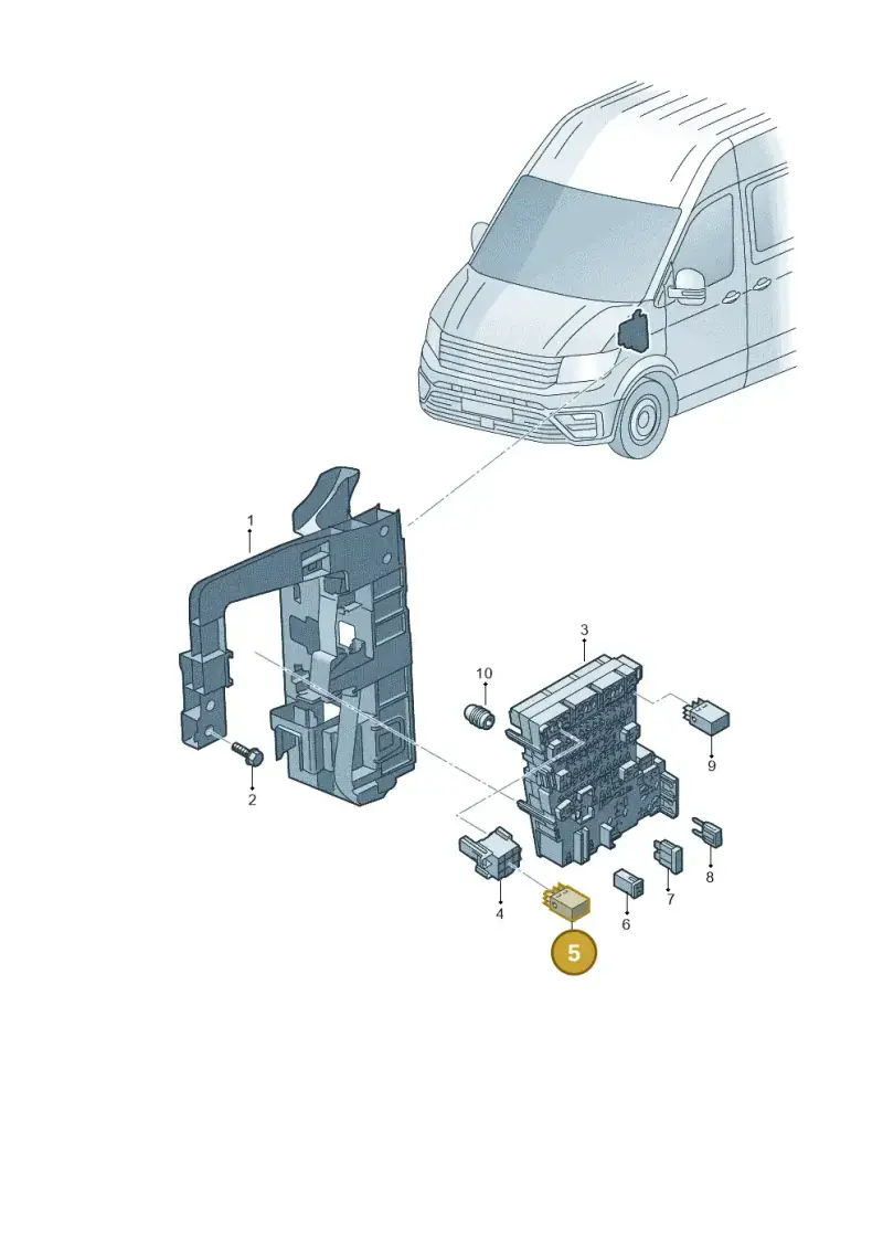 8X0951253A — Volkswagen E-Crafter 35 (2018-2024) diagram 806937000, position 5