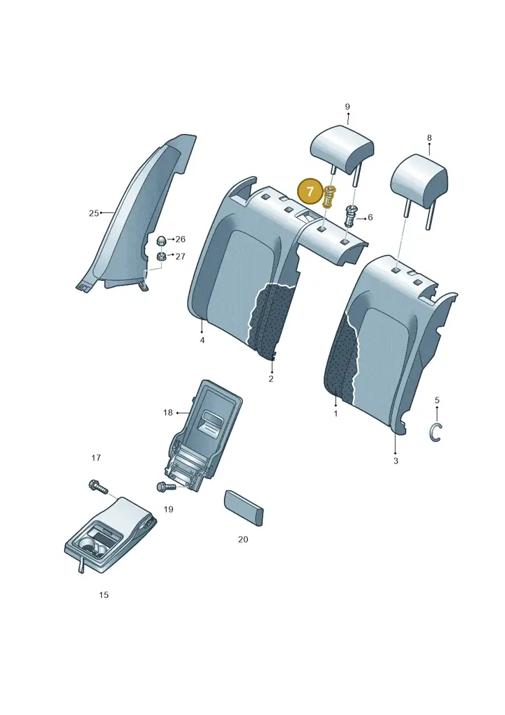 8Y0886920A4PK — Volkswagen Passat estate (2023-) diagram 793885800, position 7