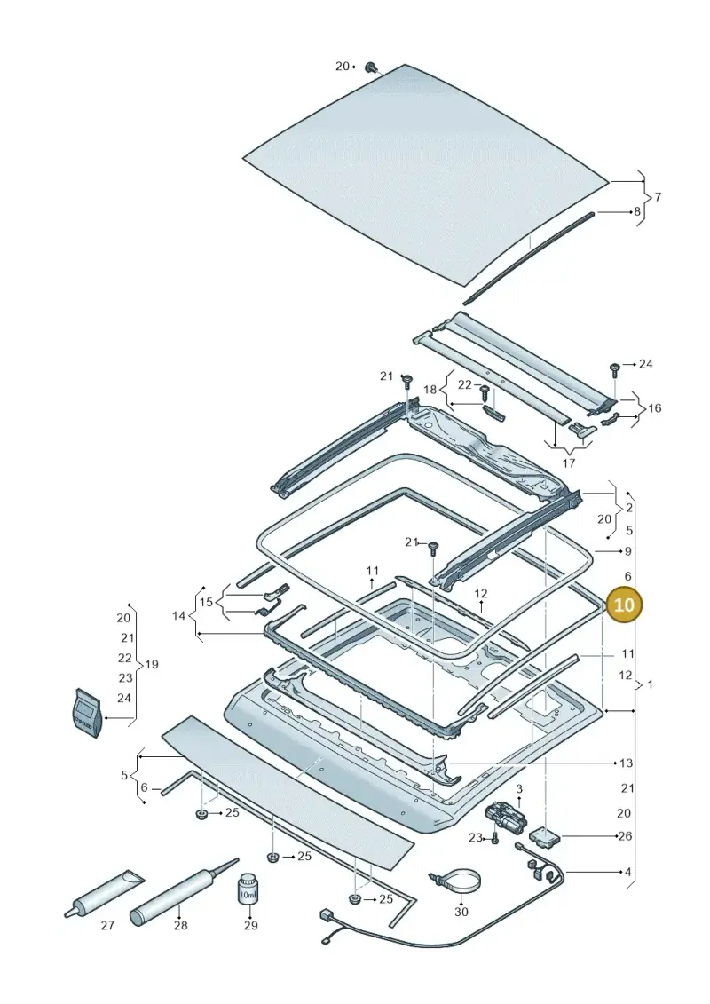8Y4877460 — Volkswagen Taigo (2021-2024) diagram 835877000, position 10