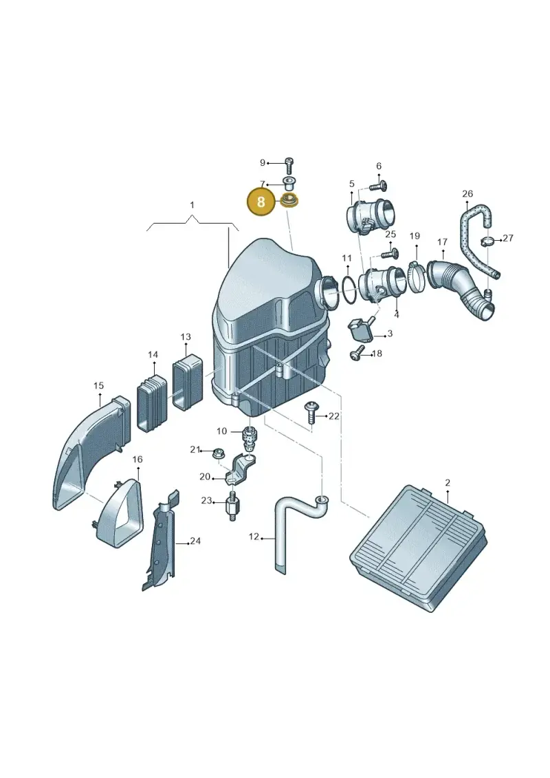 8Z0129669A — Audi A8/S8/qu. lang    08> (2007-) diagram 291129200, position 8
