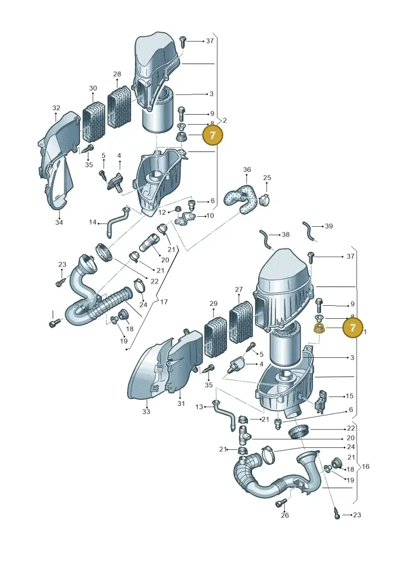 8Z0129669A — Audi A8/S8/qu. lang    08> (2007-) diagram 291129350, position 7