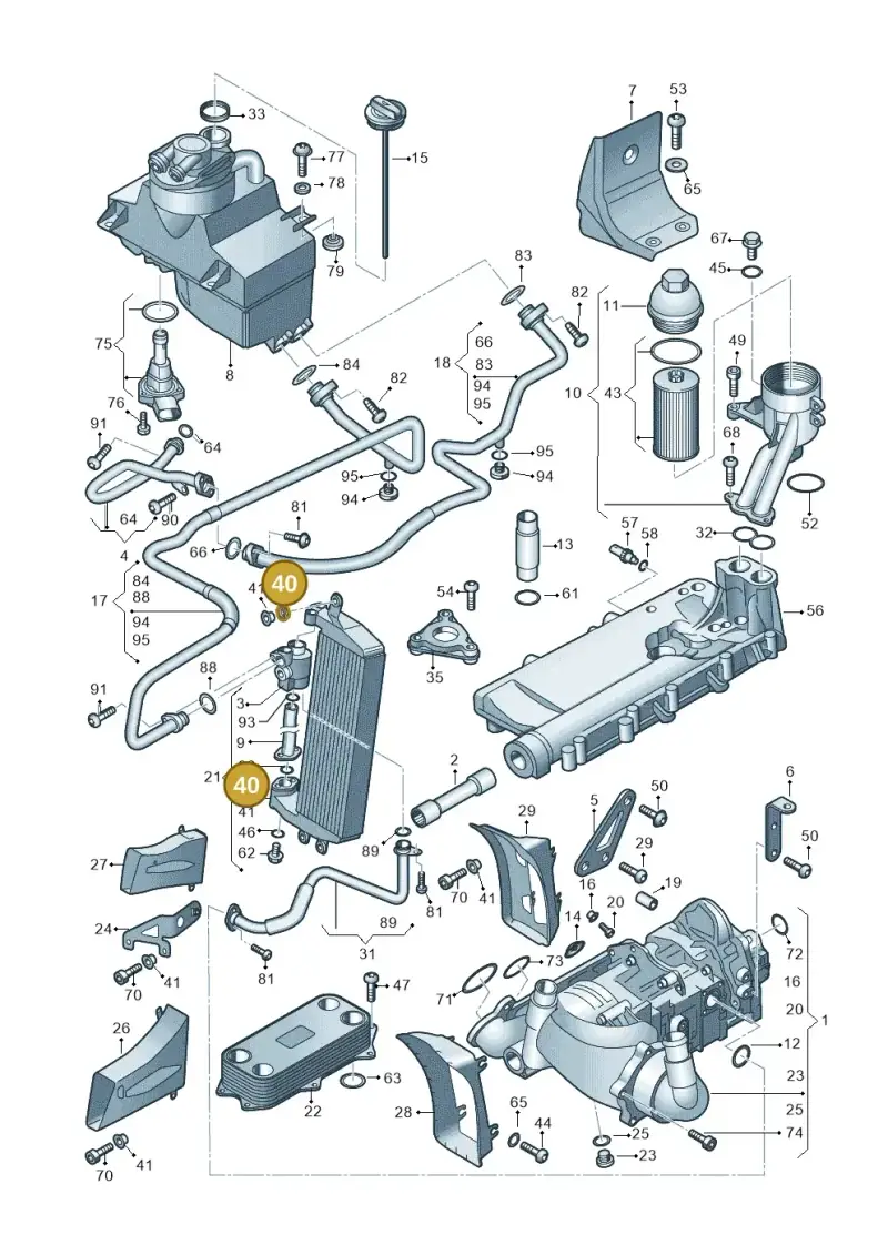 8Z0129669A — Audi R8 qu. 5.2 (2012-2015) diagram 752115050, position 40