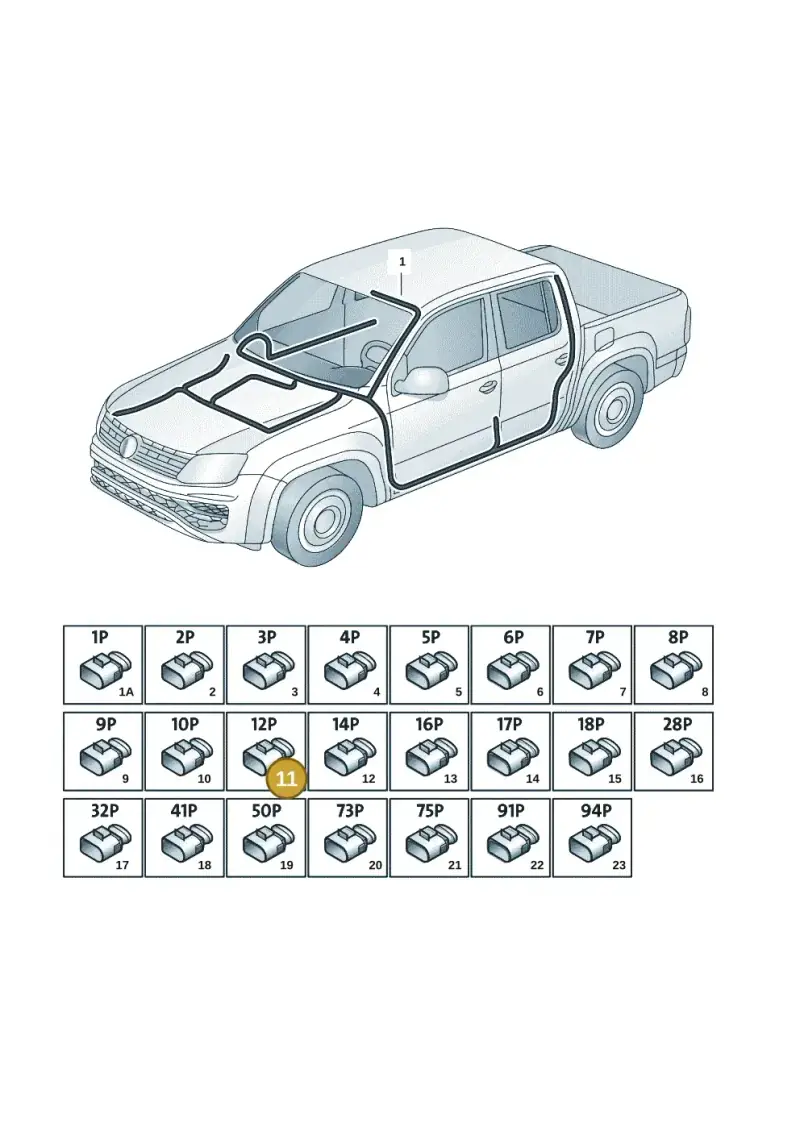 8Z0972112 — Volkswagen Amarok twin cab (2022-) diagram 2ha971080, position 11