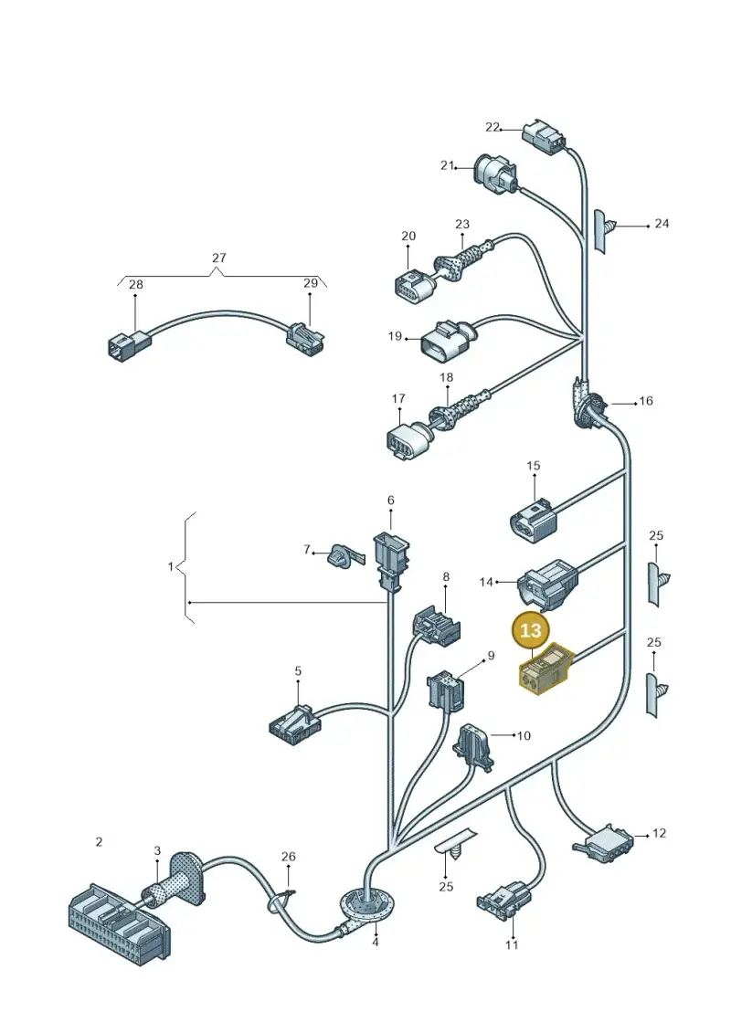 8Z0972703 — Audi RS6 Avant (2013-2018) diagram 717972350, position 13