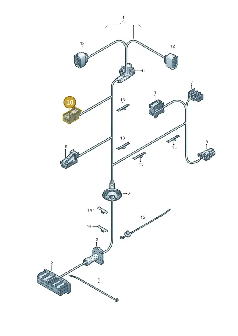 8Z0972703 — Audi Q3 1.4 (2016-) diagram 728972370, position 10