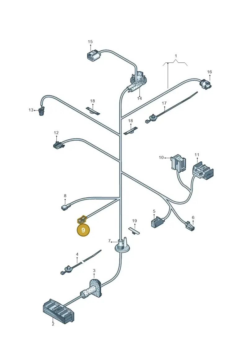 8Z0972703 — Audi Q3 1.4 (2016-) diagram 728972330, position 9