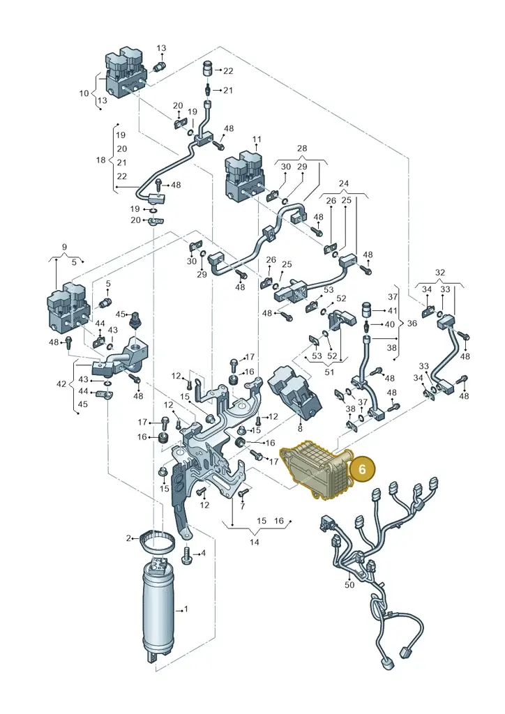 9J1816132A — Volkswagen ID.7 Limousine Pro (2023-) diagram 89a260755, position 6
