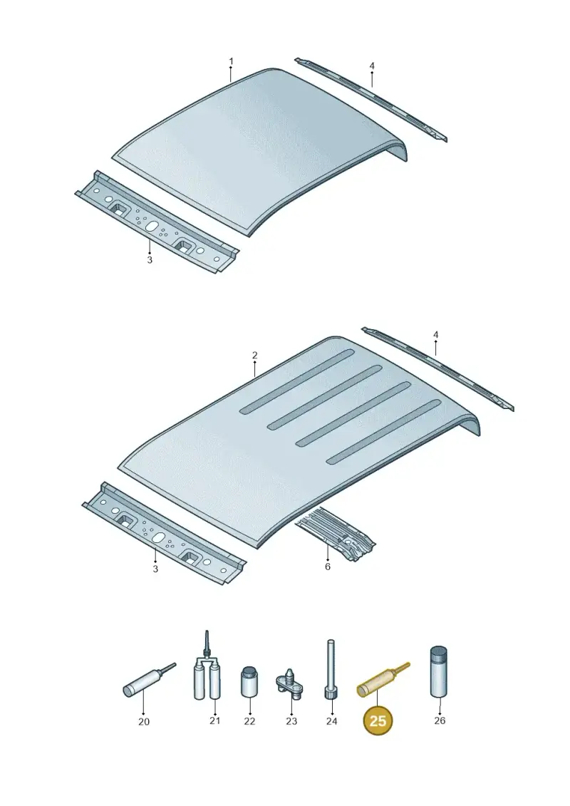 AKD476KD505 — Volkswagen Amarok twin cab (2022-) diagram 894817000, position 25