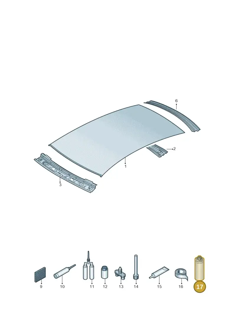 AKR321M154 — Volkswagen New Passat (2015-2022) diagram 691817100, position 17