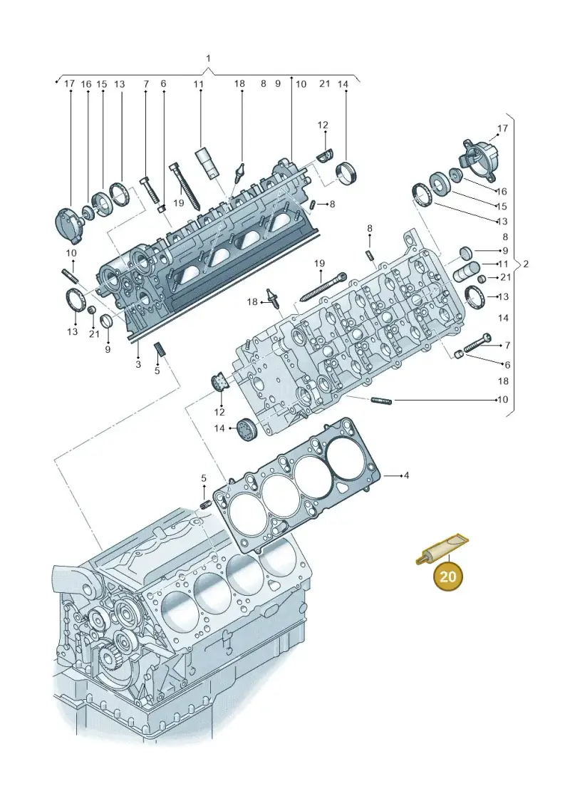 AMV18800102 — Volkswagen Phaeton 4motion (2010-2016) diagram 274103500, position 20