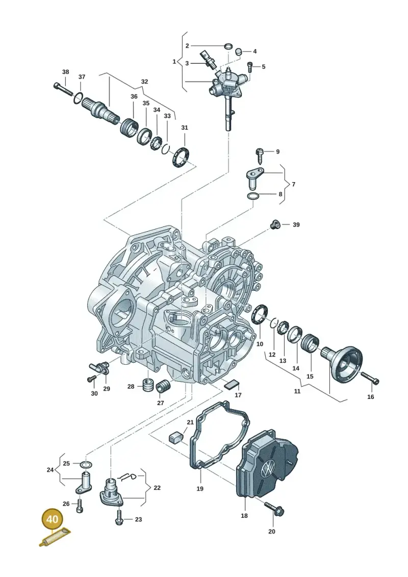 AMV18820003 — Volkswagen Transport. multivan (2019-2024) diagram 7ep300305, position 40