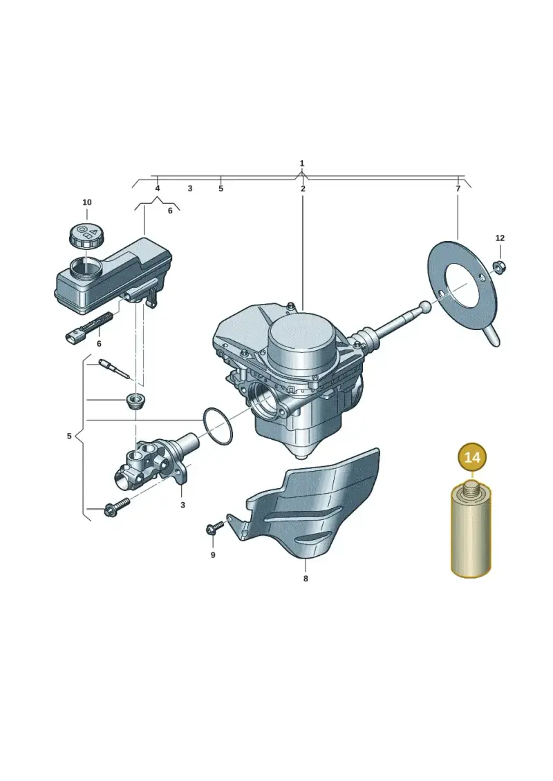 B000750M3 — Volkswagen ID.7 Limousine Pro (2023-) diagram 14b612000, position 14