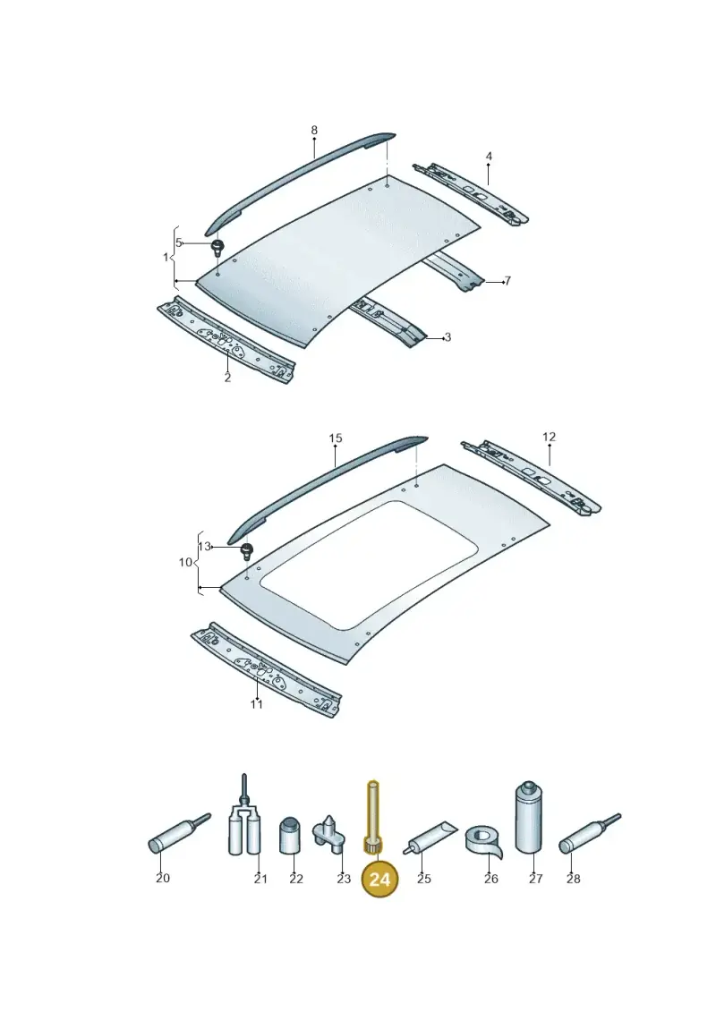 D002001 — Volkswagen Tiguan 2.0 4Motion (2017-2024) diagram 833817000, position 24