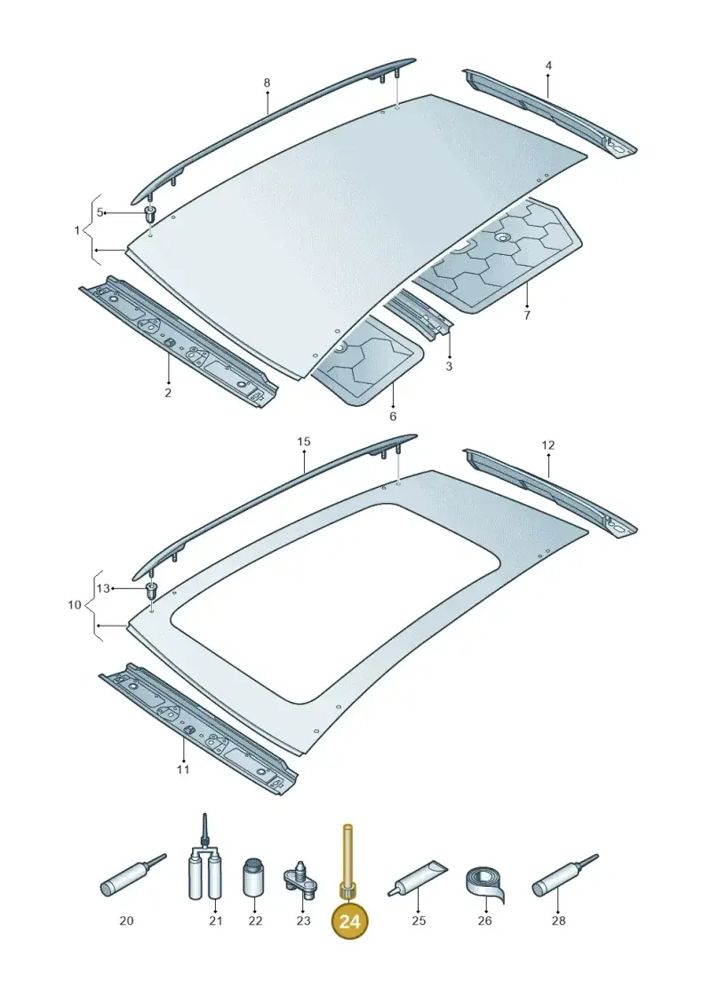 D002001 — Volkswagen Tiguan 2.0 4Motion (2016-2024) diagram 884817000, position 24