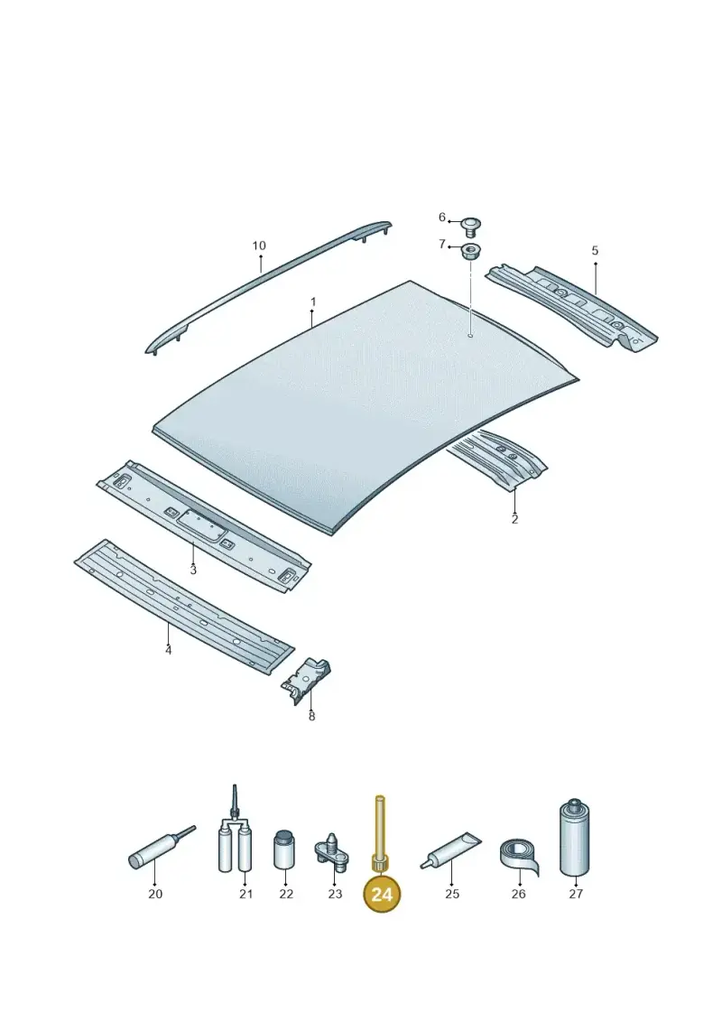 D002001 — Volkswagen Up! 1.0 BlueMotion (2016-2023) diagram 892817000, position 24