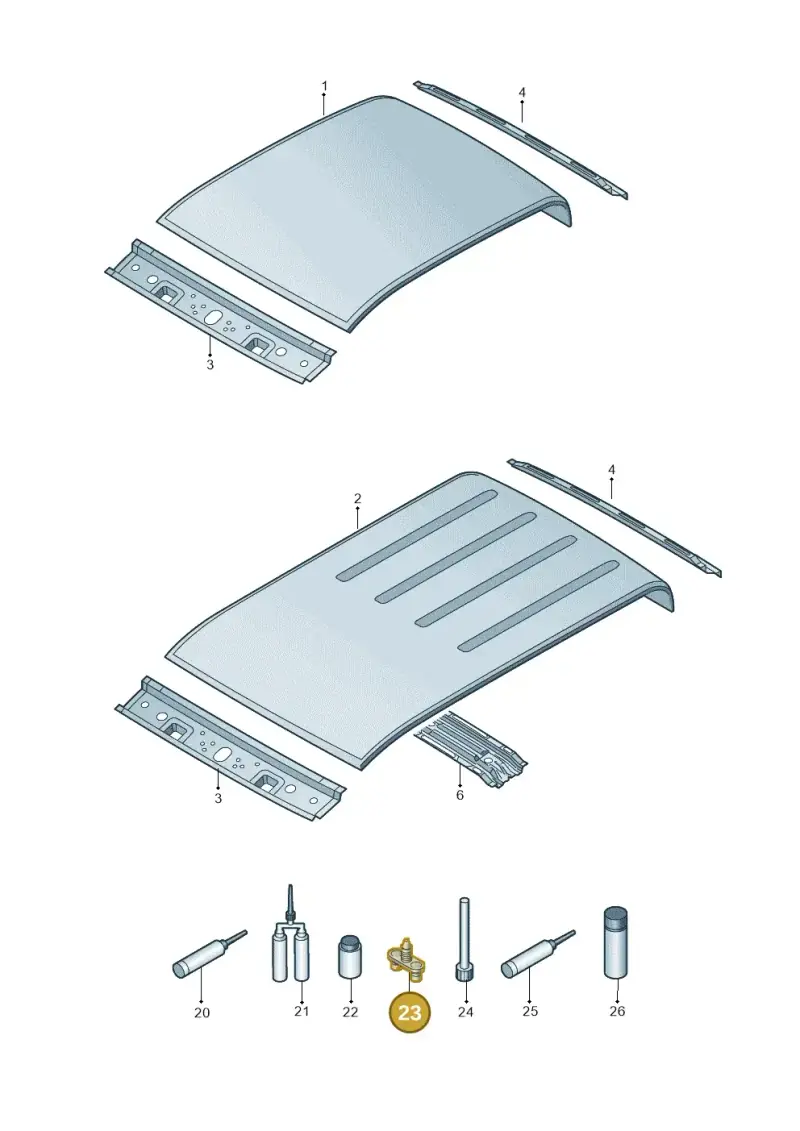 D002003 — Volkswagen Amarok twin cab (2022-) diagram 894817000, position 23