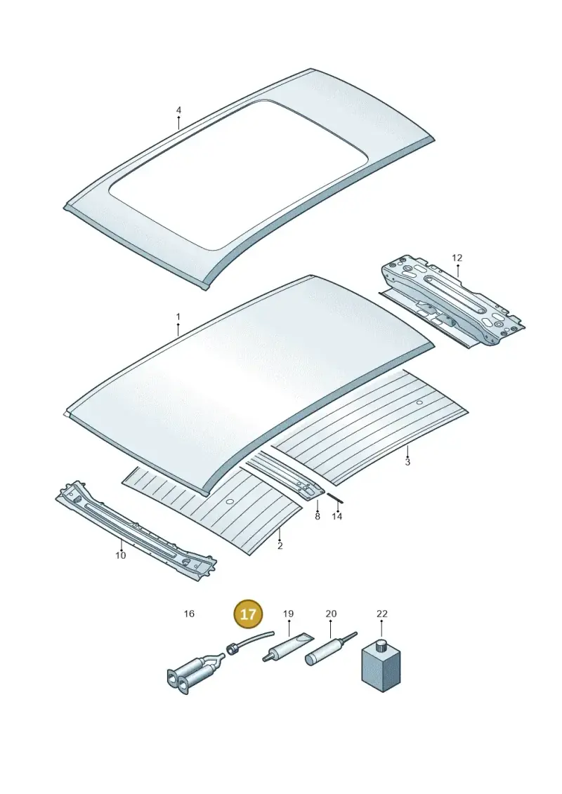 D003003 — Volkswagen Touareg (2017-2023) diagram 439817000, position 17
