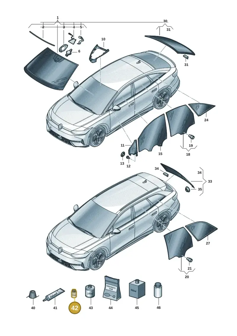 D00920002 — Volkswagen ID.7 Limousine Pro (2023-) diagram 14b845000, position 42