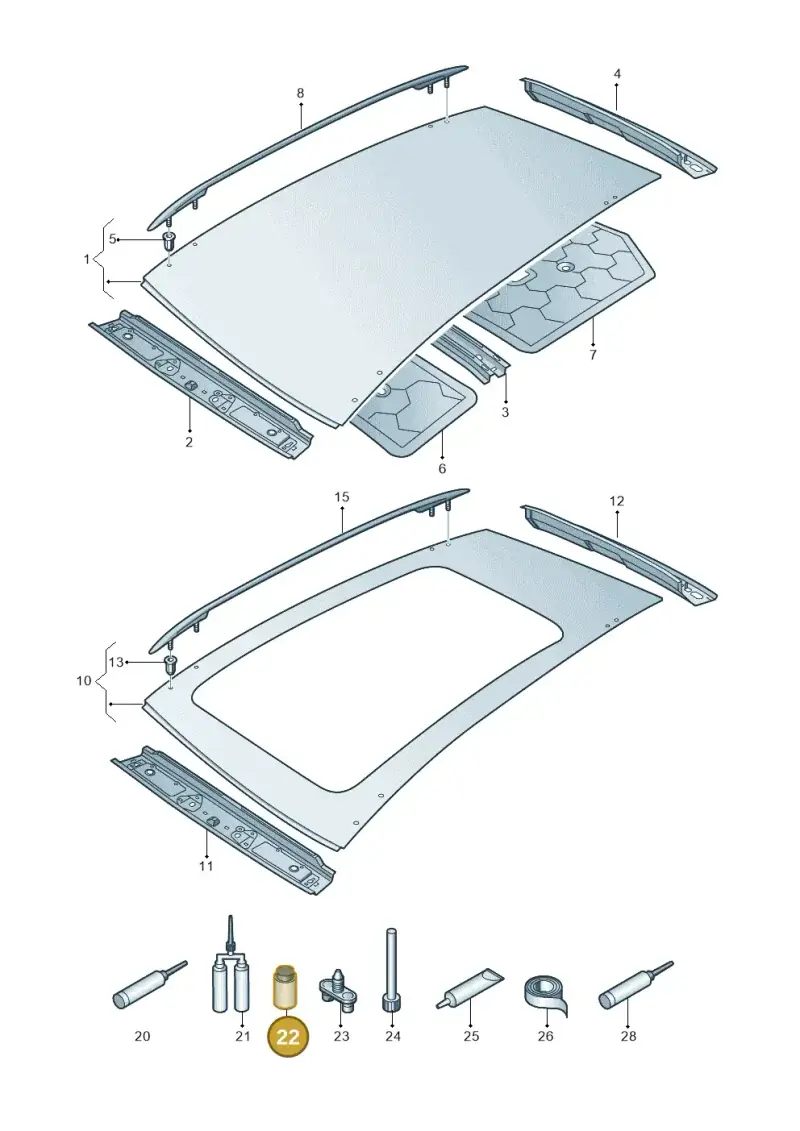 D00920002 — Volkswagen Tiguan 2.0 (2023-) diagram 884817000, position 22