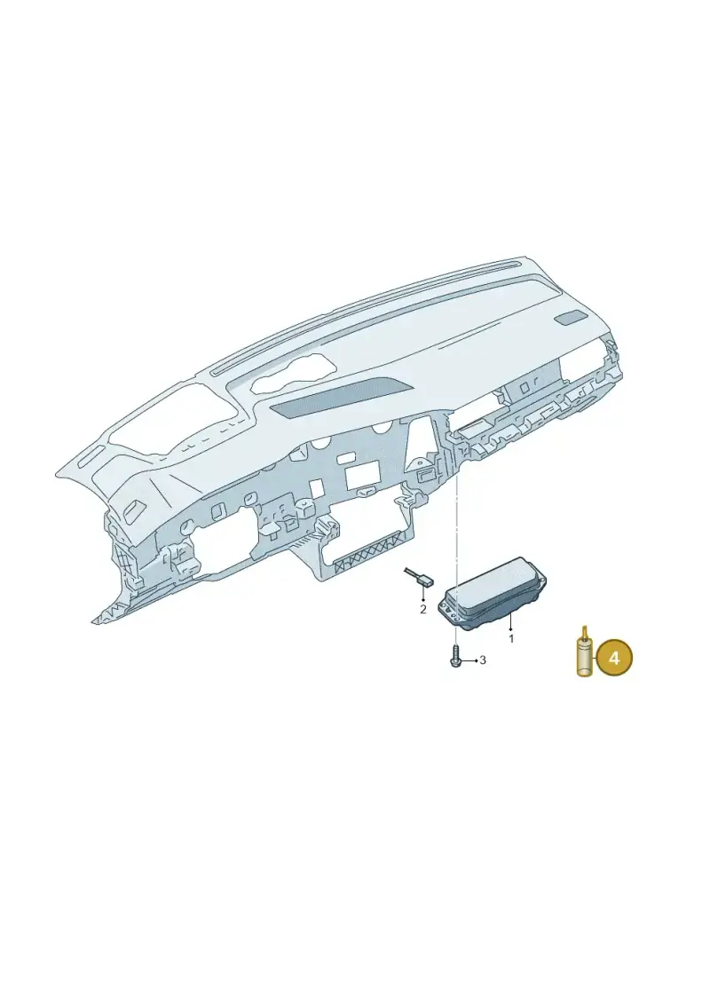 D154000A1 — Volkswagen Touareg (2017-2023) diagram 439880010, position 4