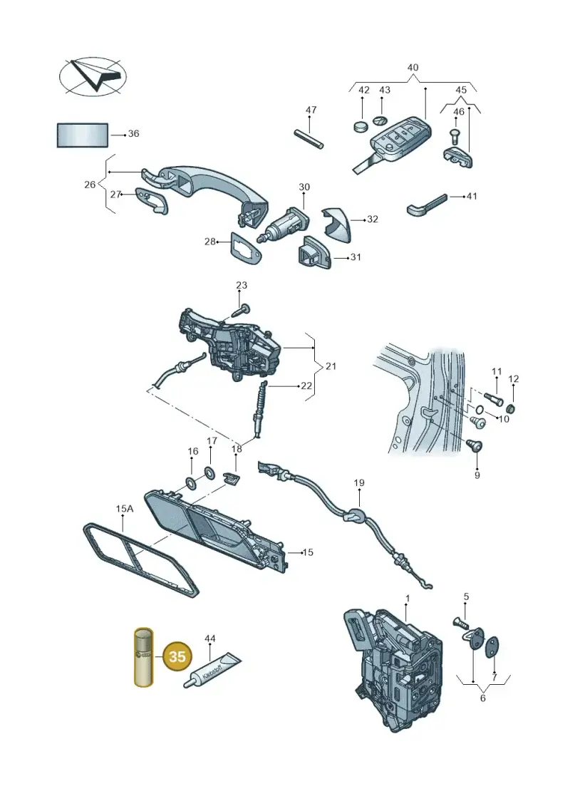 D154000A1 — Volkswagen Tiguan 2.0 4Motion (2017-2024) diagram 833837000, position 35