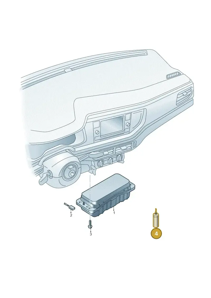 D154000A1 — Volkswagen Polo 1.0 BlueMotion (2017-2024) diagram 837880100, position 4