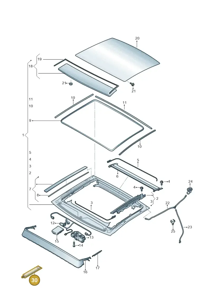 D172090A2 — Audi A6 2.0 (2018-) diagram 430877010, position 30