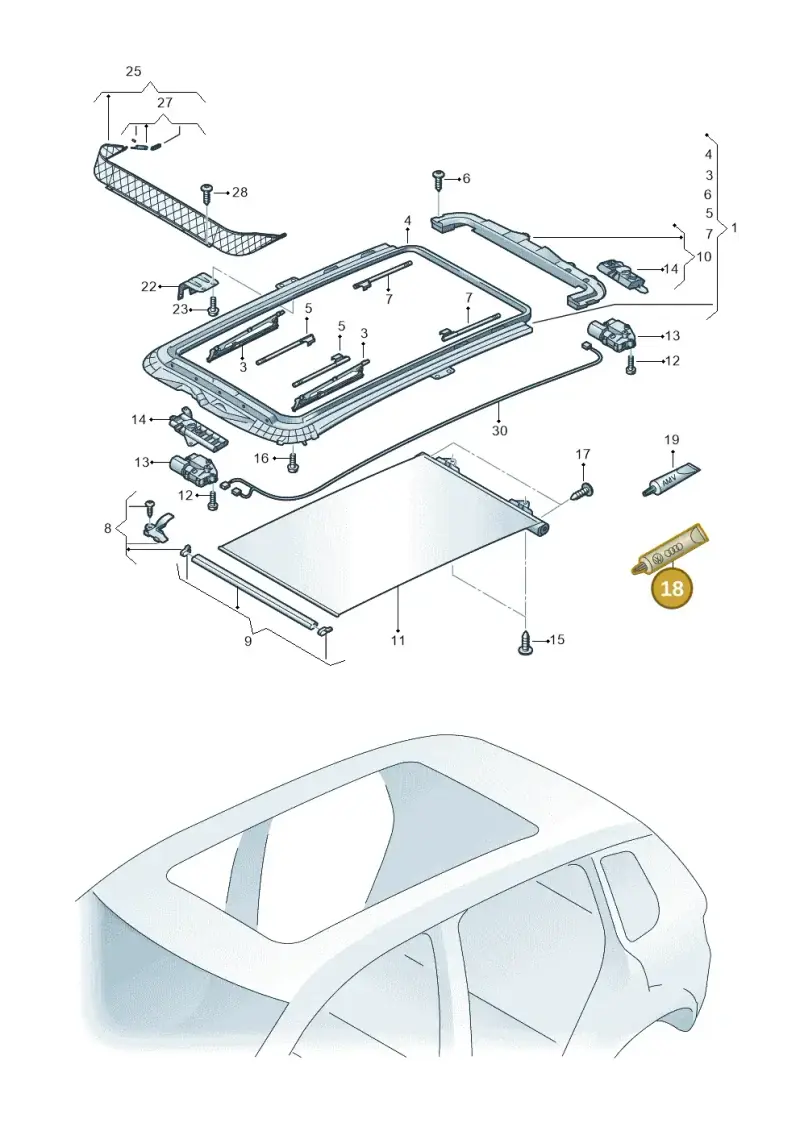 D172090M2 — SEAT Alhambra Stylance (2010-2013) diagram 634877100, position 18