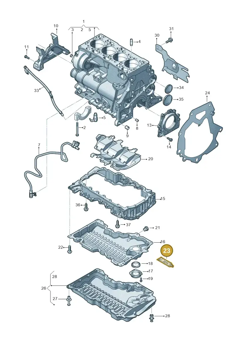 D176404M2 — Volkswagen Tiguan 2.0 4Motion (2017-2024) diagram 781103300, position 23