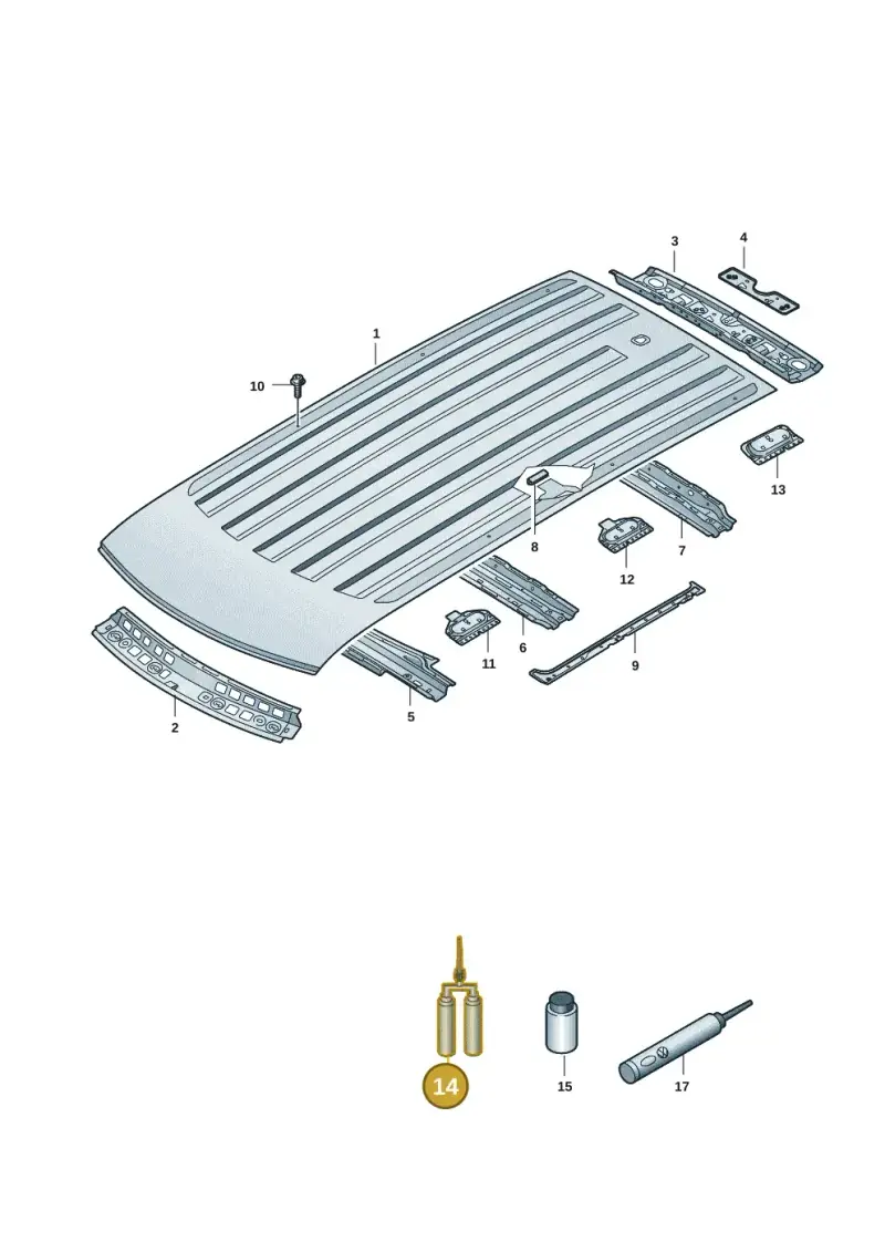 D180003M2 — Volkswagen ID.Buzz (2022-) diagram 15a817000, position 14