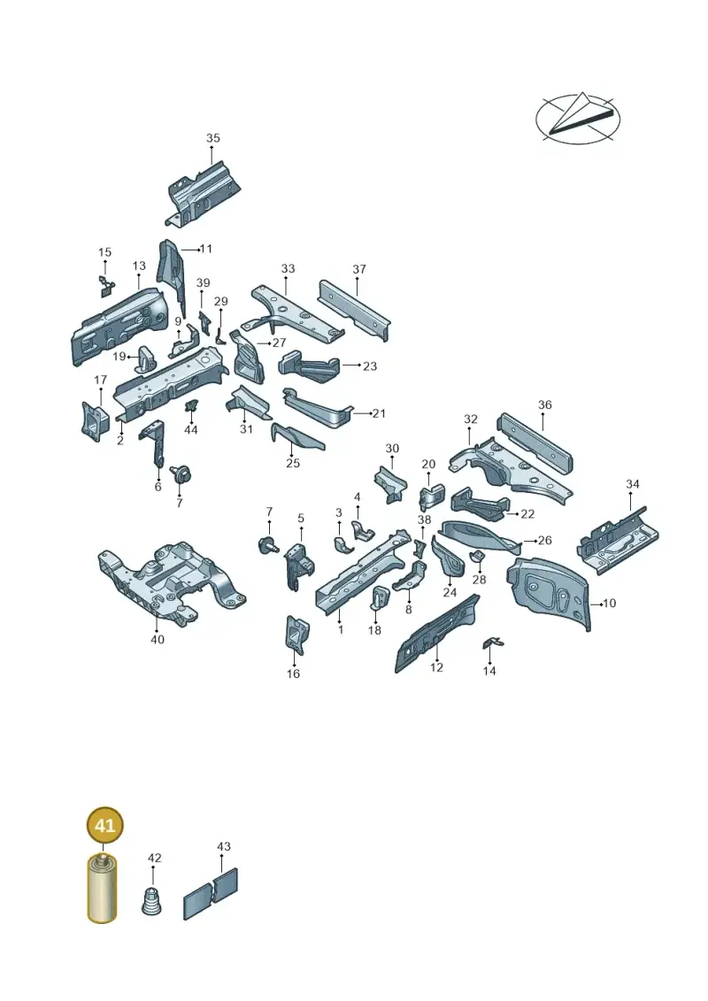 D180003M3 — Volkswagen ID.4 Pro (2020-2023) diagram 11a803000, position 41