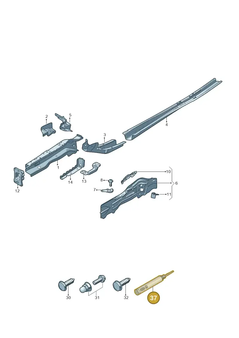 D180003M3 — Volkswagen Passat estate (2023-) diagram 3j0803000, position 37