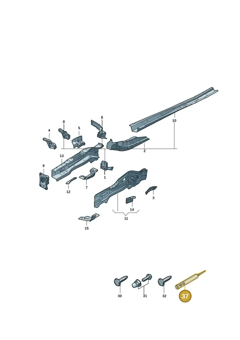 D180003M3 — Volkswagen Tiguan 2.0 (2023-) diagram 57x803000, position 37