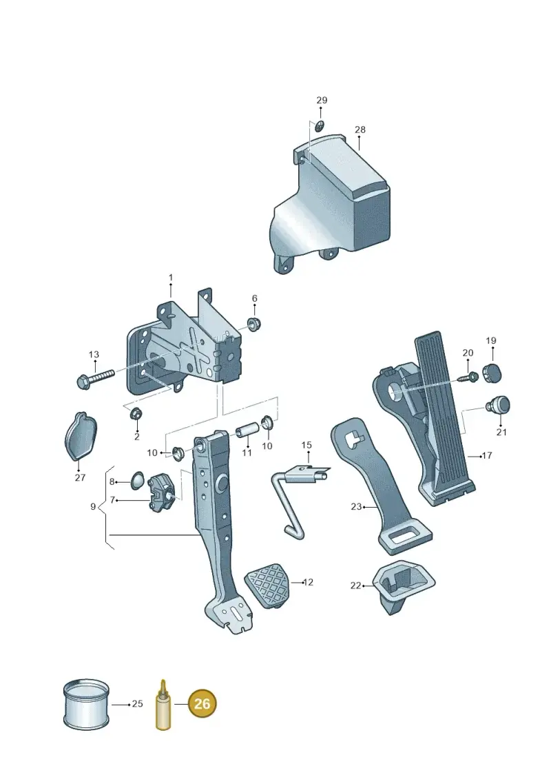 D185400A2 — Volkswagen Touran 2.0 (2010-2015) diagram 649721600, position 26