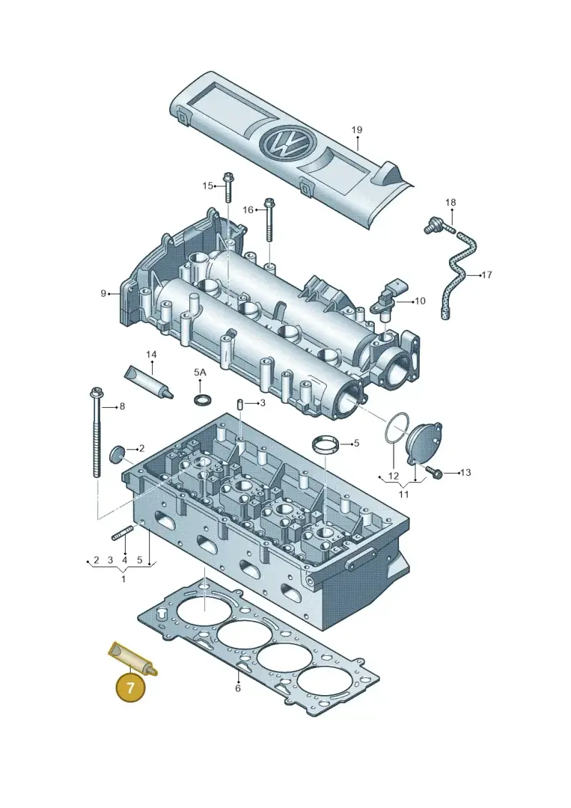 D188003A1 — Volkswagen Jetta (2014-2017) diagram 672103400, position 7