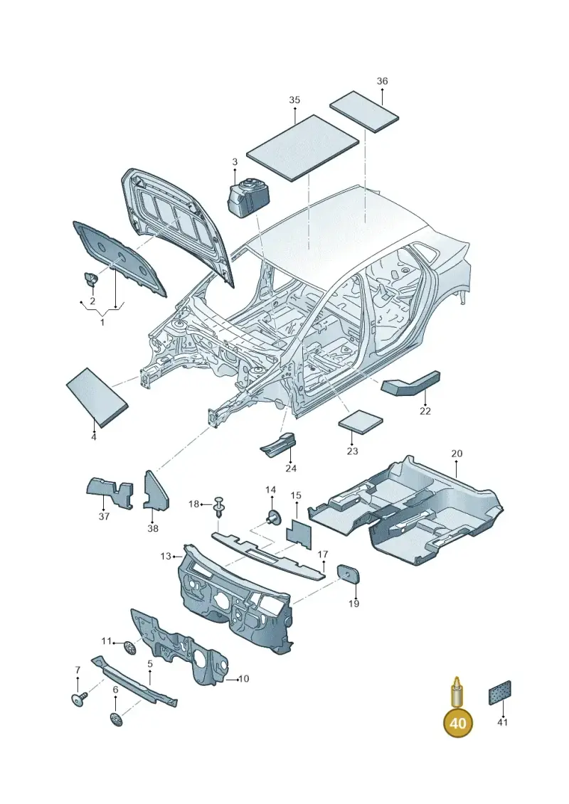 D190D01A2 — Volkswagen T-Cross 1,0 (2018-2024) diagram 587863200, position 40