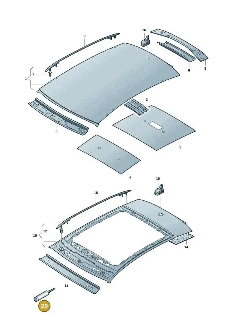 D190M00A3 — Volkswagen ID.7 Limousine Pro (2023-) diagram 14b817000, position 20