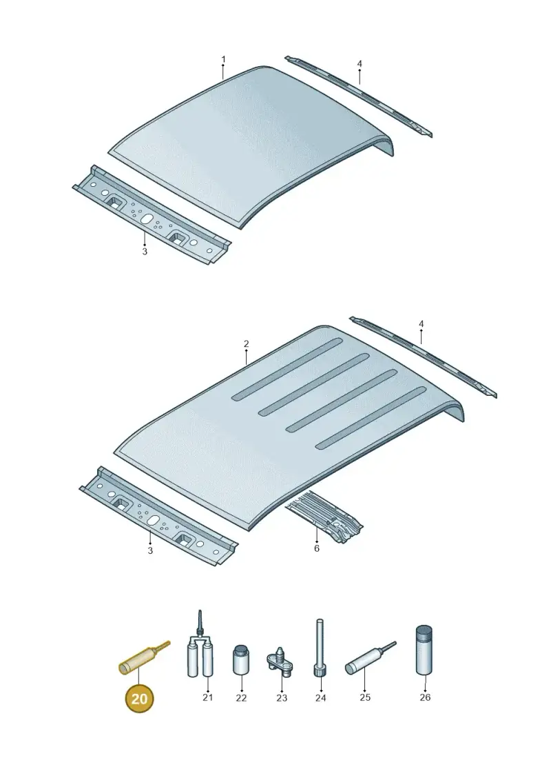D190MKDA3 — Volkswagen Amarok twin cab (2022-) diagram 894817000, position 20