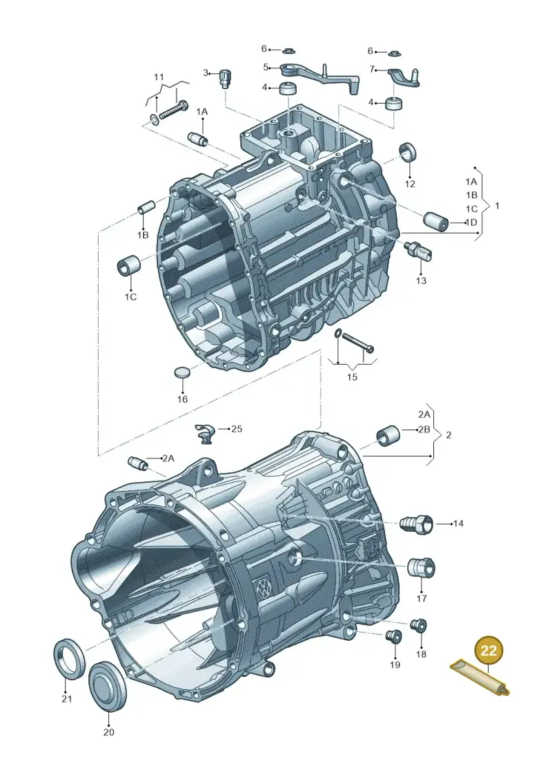 D197300A2 — Volkswagen Amarok twin cab (2022-) diagram 894301400, position 22