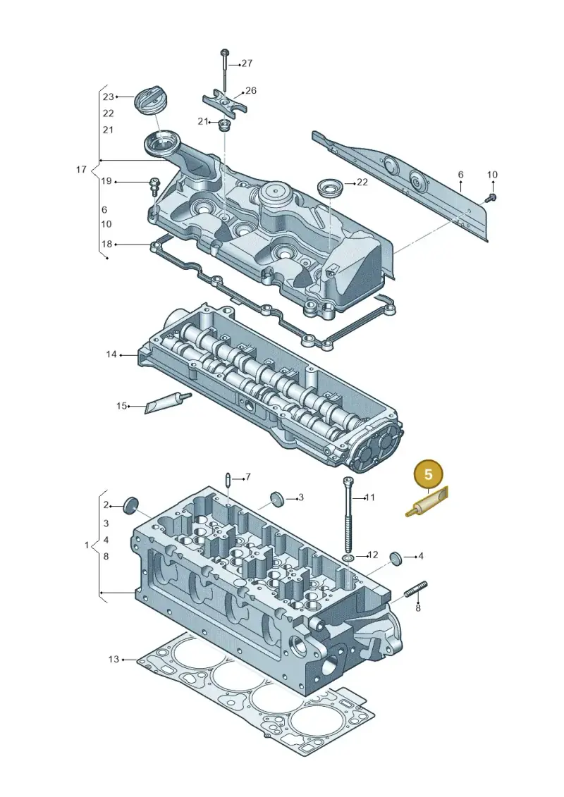 D200005A2 — Volkswagen Transport. multivan (2019-2024) diagram 7ep103075, position 5
