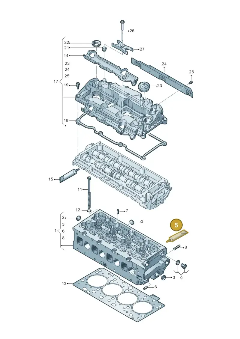 D200005A2 — Volkswagen Passat estate (2023-) diagram 793103066, position 5