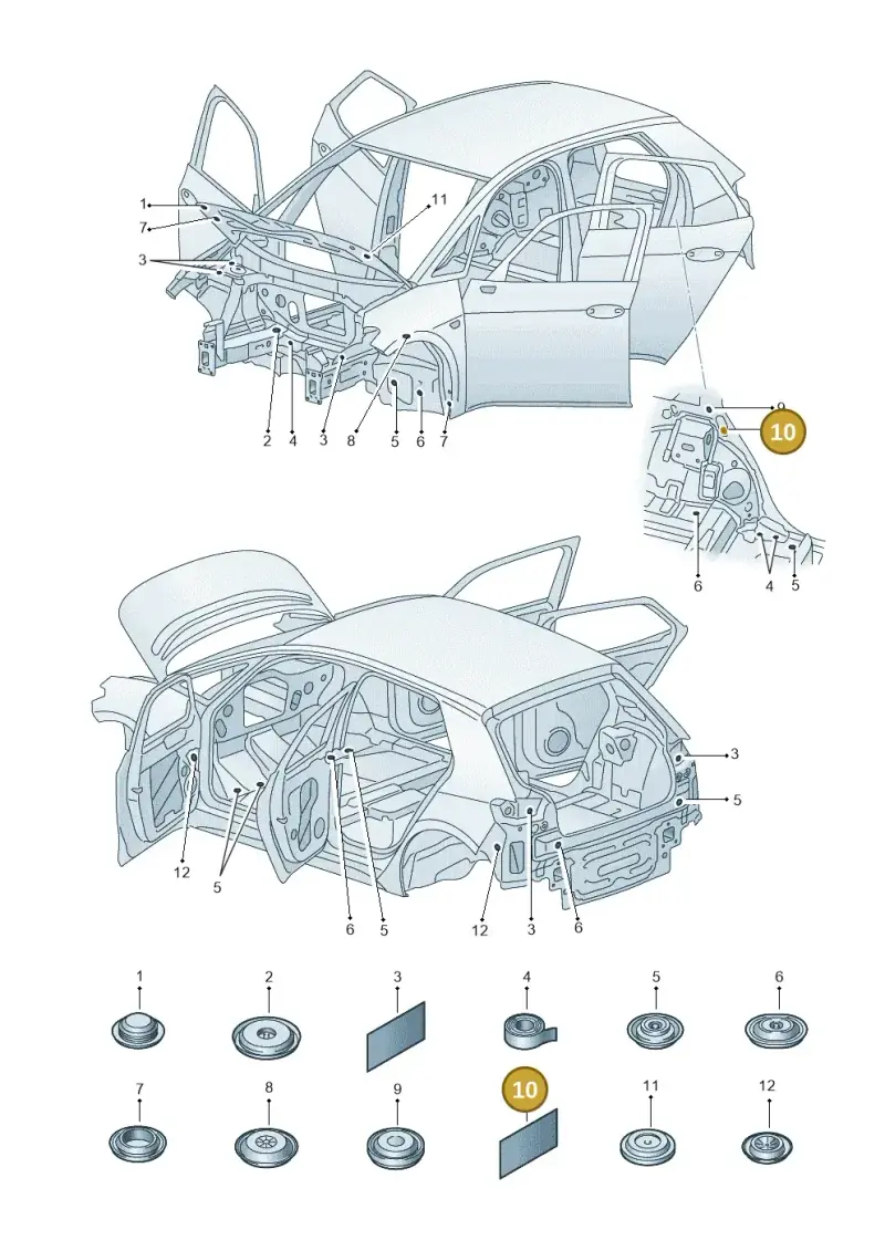D381AL1A2 — Volkswagen ID.3 Pro (2019-2024) diagram 10a803035, position 10
