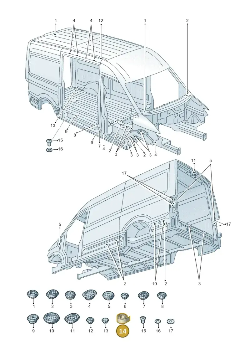 D381AL1A2 — Volkswagen E-Crafter 35 (2018-2024) diagram 806803360, position 14