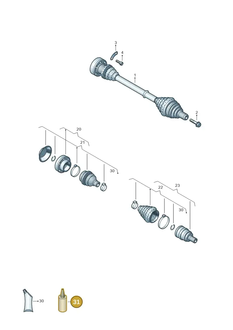 D454300A2 — Volkswagen Amarok twin cab (2022-) diagram 894407200, position 31